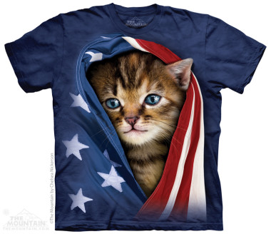 The Mountain Patriotic Kitten rövid ujjú póló