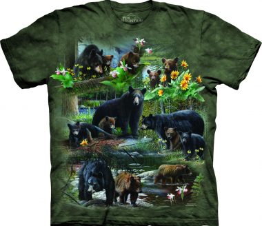 The Mountain Bear Collage rövid ujjú póló
