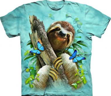 The Mountain Sloth & Butterflies  rövid ujjú póló