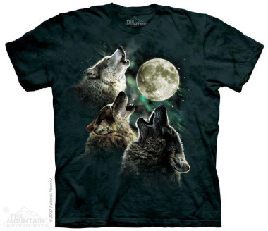 The Mountain Glow Wolf Moon rövid ujjú póló – sötétben világít!
