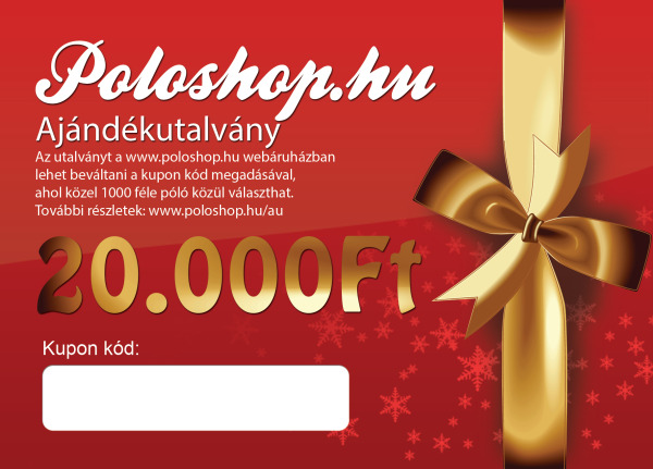 Póló ajándékutalvány 20.000Ft