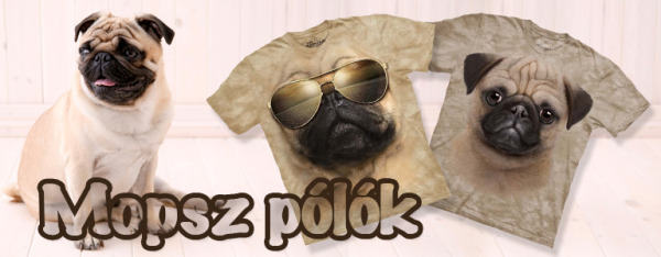 Mopsz kutyás pólók
