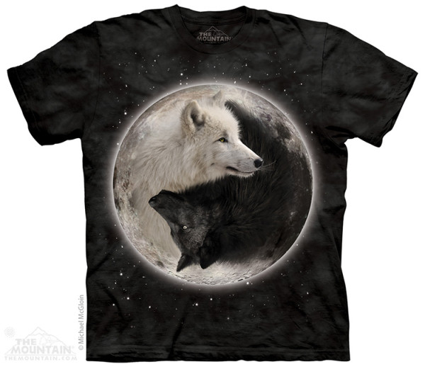 The Mountain Yin Yang Wolves rövid ujjú póló