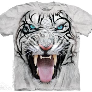 The Mountain Big Face Tribal White Tiger rövid ujjú póló