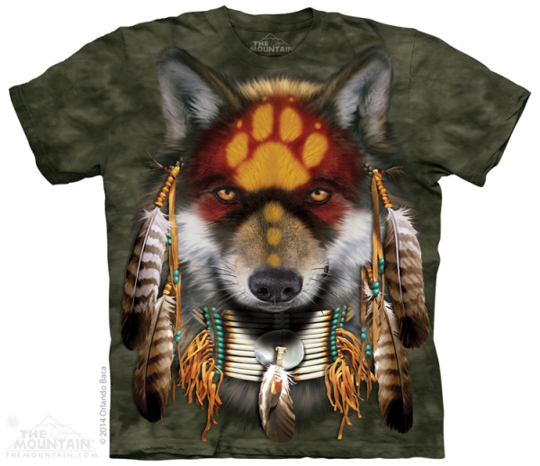 The Mountain Native Wolf Spirit rövid ujjú póló