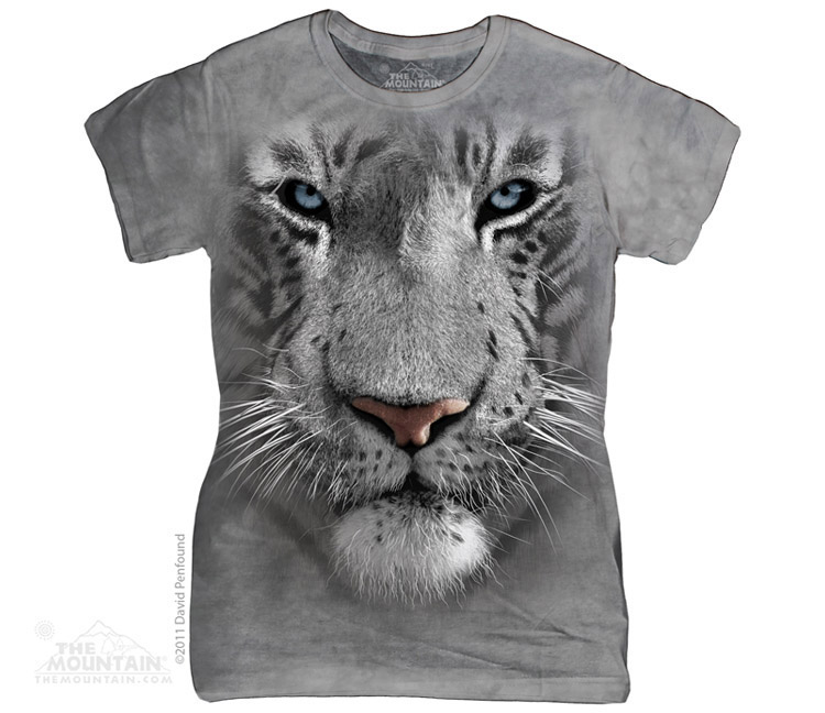 The Mountain White Tiger Face női póló The Mountain White Tiger Face női póló