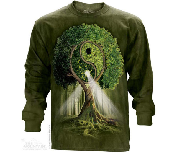 The Mountain Yin Yang Tree hosszú ujjú póló