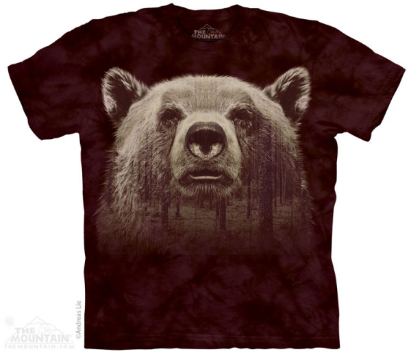 The Mountain Bear Face Forest rövid ujjú póló