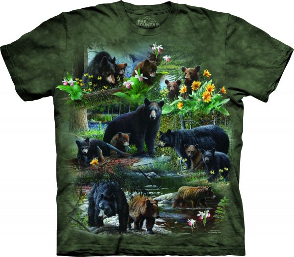 The Mountain Bear Collage rövid ujjú póló