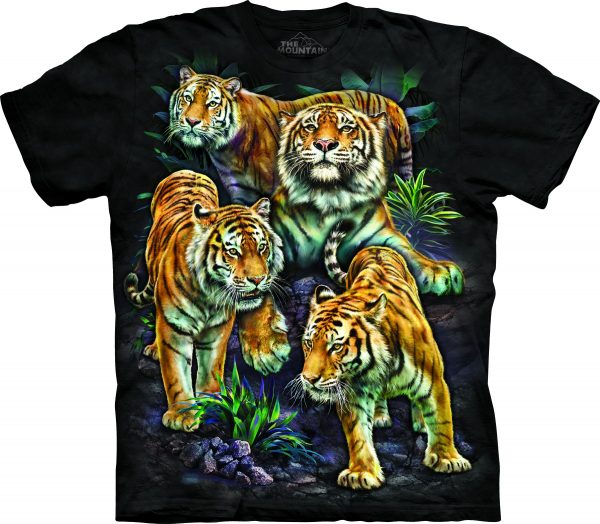 The Mountain Bengal Tiger Collage rövid ujjú póló