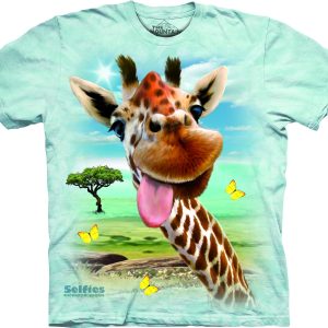 The Mountain Giraffe Selfie rövid ujjú póló