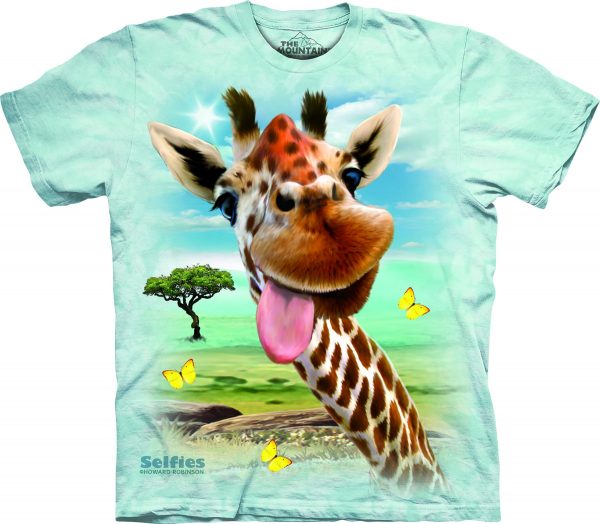 The Mountain Giraffe Selfie rövid ujjú póló