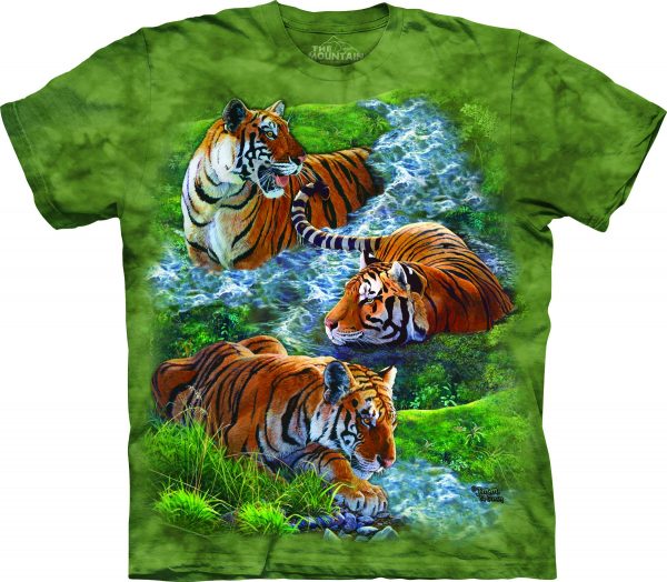 The Mountain Water Tiger Collage rövid ujjú póló